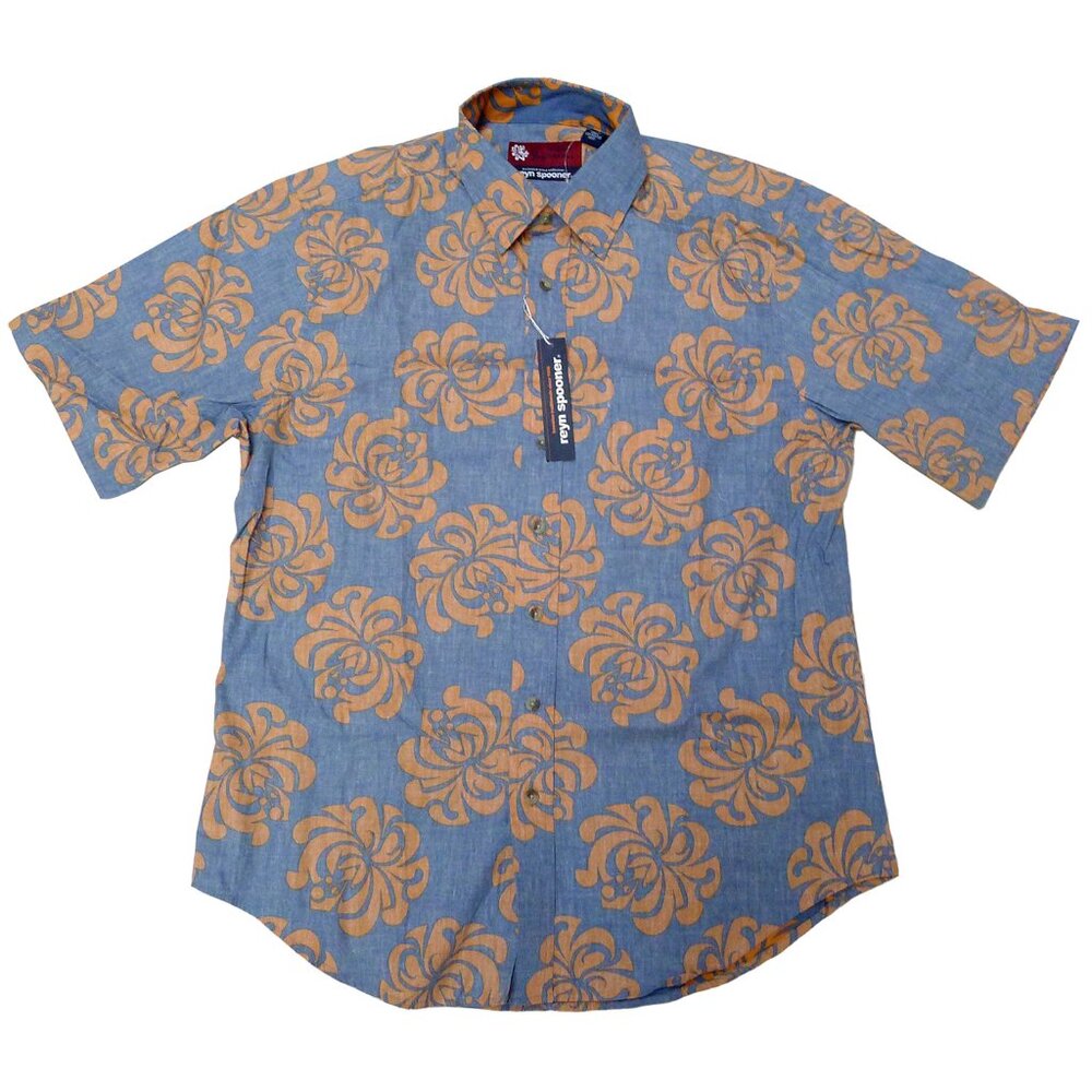 Alfred Shaheen x Reyn Spooner Hawaiian Shirt Vintage NWT Large